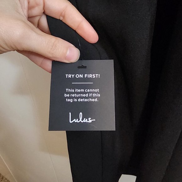 NWT LuLu's Black Strappy Bodycon Sheath Mini Cocktail/Homecoming Dress | Size S - Picture 10 of 11